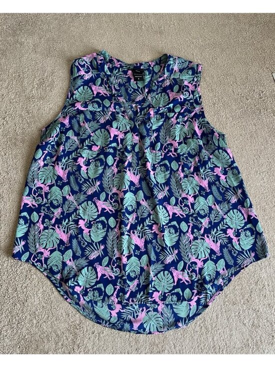 torrid Tops - Disney Jungle Book Torrid Size 2 Hi Lo Button Front Georgette Blouse Top